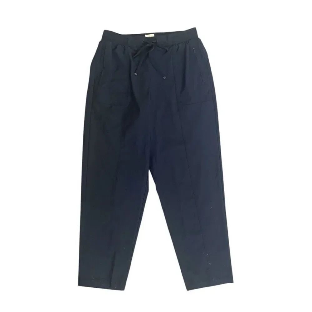 Lou & Grey Lightweight Pants Joggers Navy Blue Size Medium Polyester & Spandex